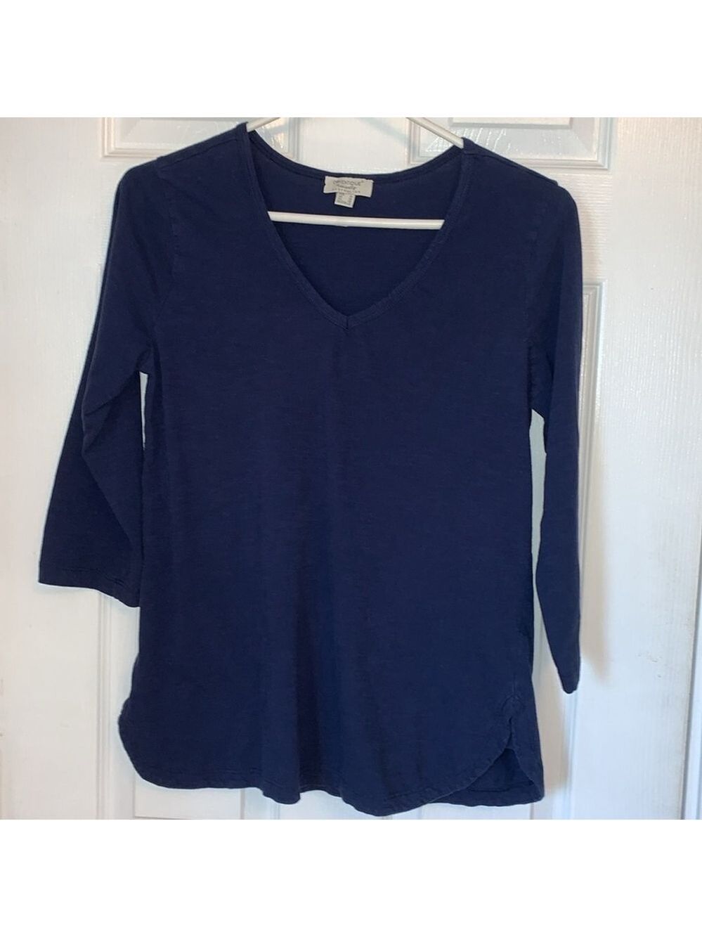 Orientique Naturally Australian long sleeve t-shirt xs navy blue